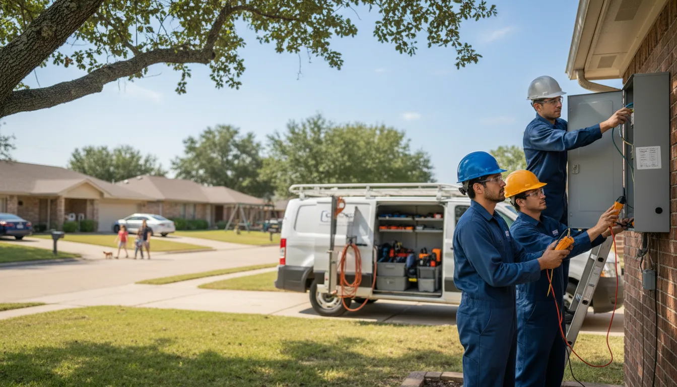 Certified electrician providing emergency electrical services in Richmond, TX